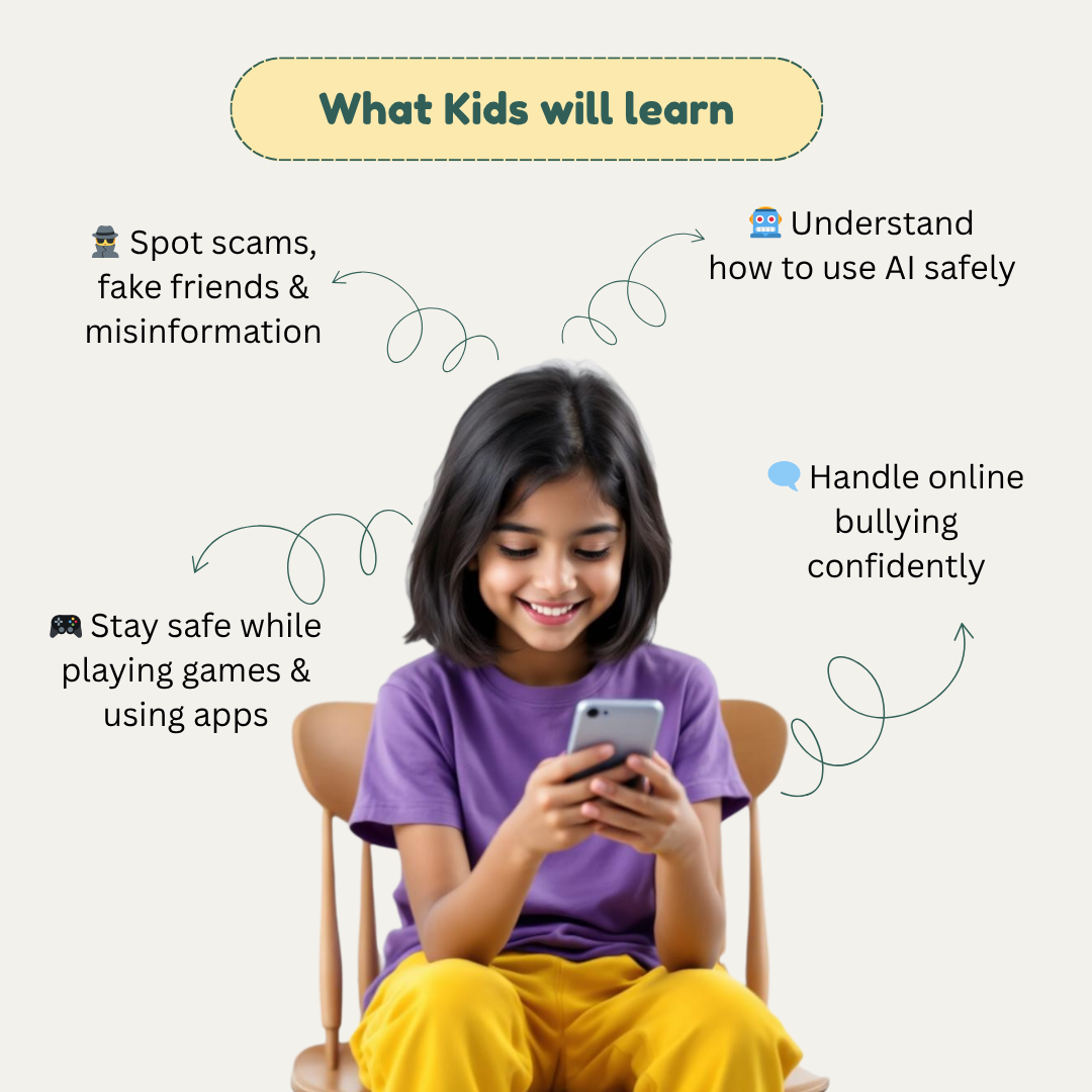 Cyber Squad -  AI and Web safety kit for Kids (Age 8 - 12)