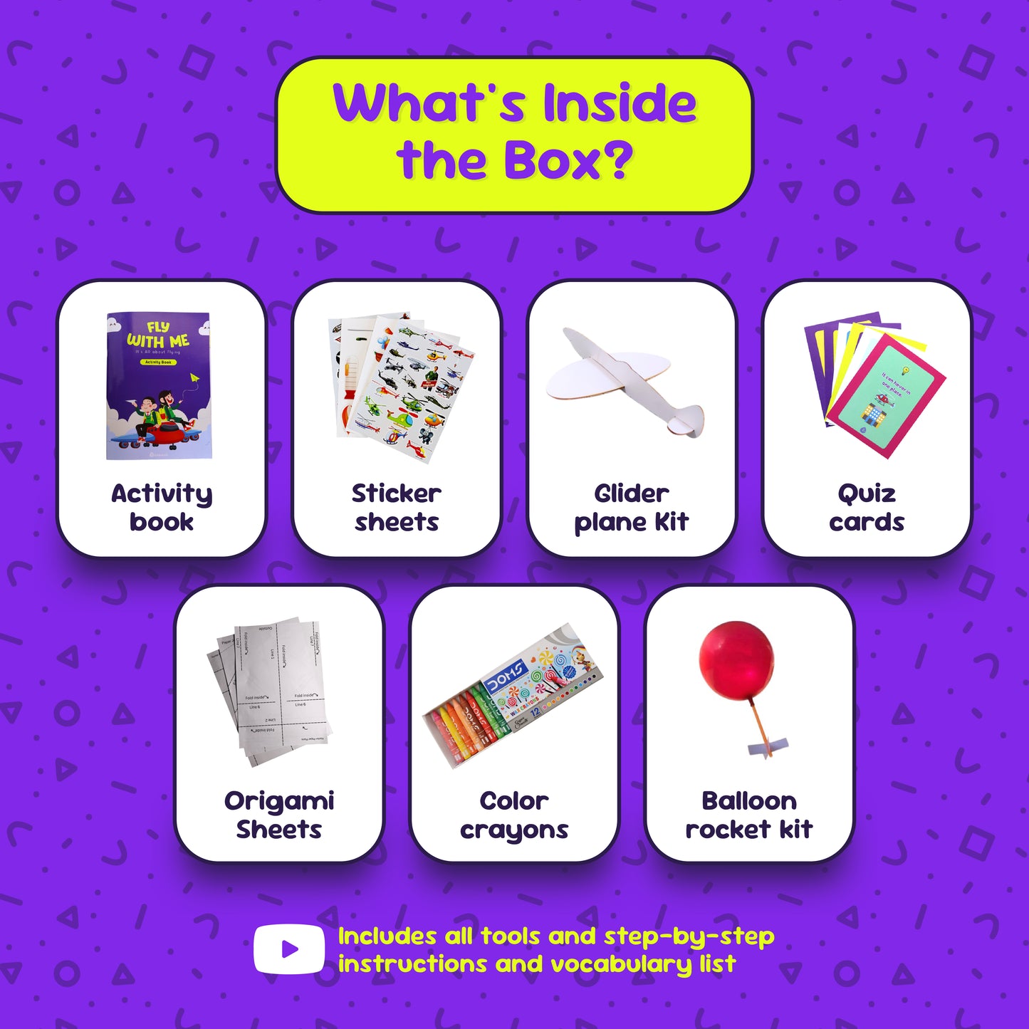 Fly With Me - Activity Kit for Kids to Learn About Flying (3 - 8 years)